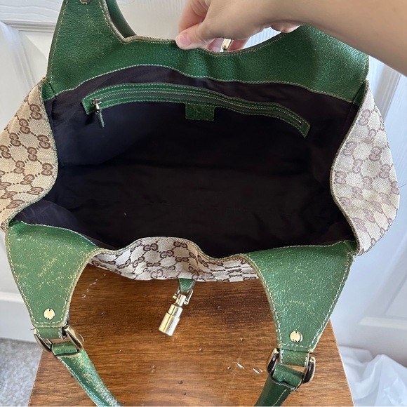 Gucci GG Canvas Nailhead Jackie Bardot Bag - Picture 8 of 16